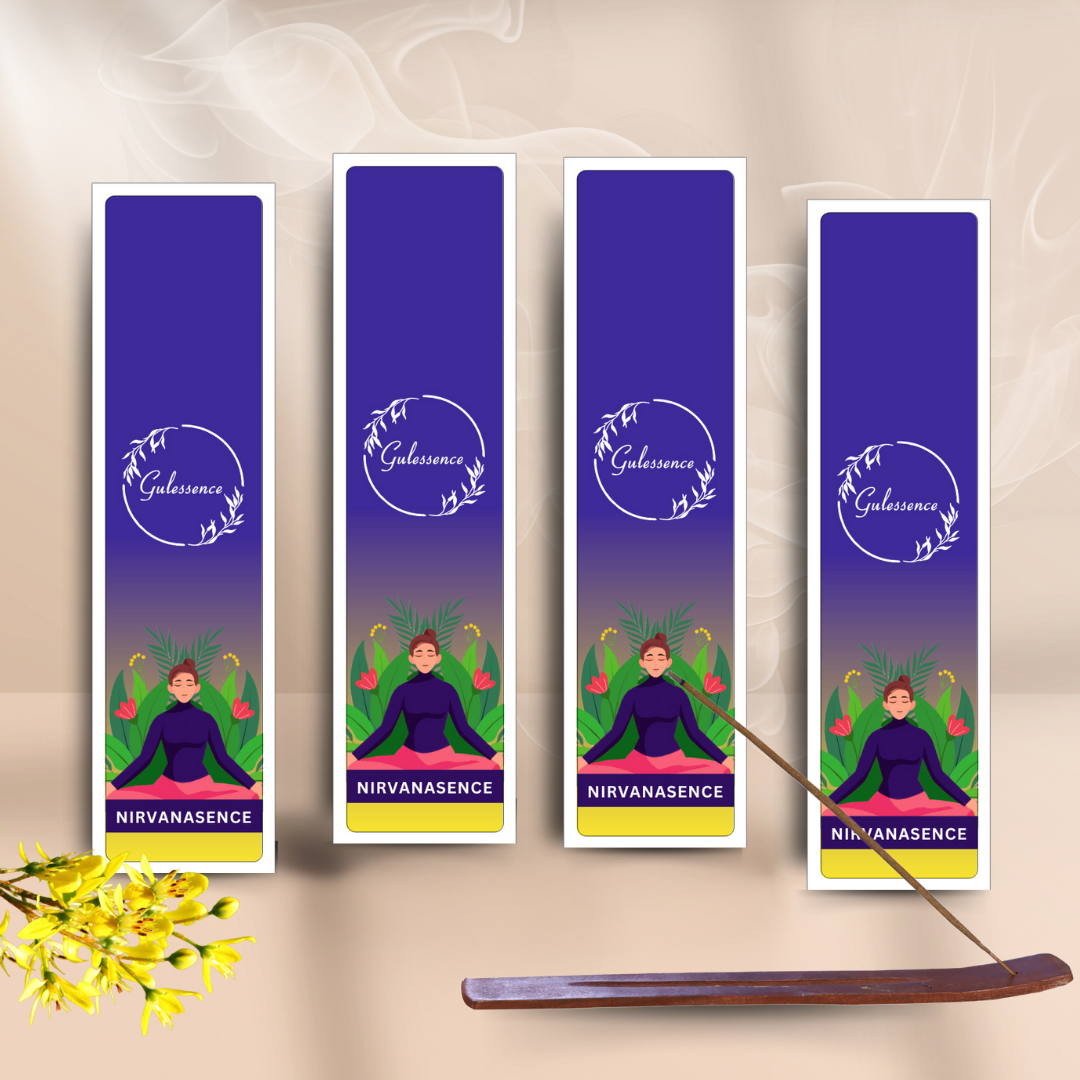 Nirvanasence Incense Sticks With Free Incense Holder| Made from Temple Flower | Gulessence - Gulessence