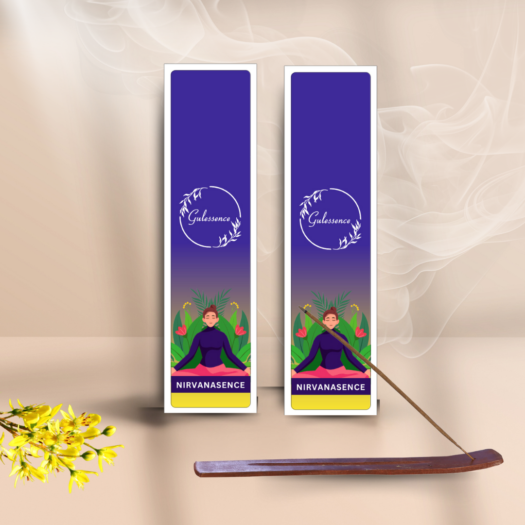 Nirvanasence Incense Sticks With Free Incense Holder| Made from Temple Flower | Gulessence - Gulessence