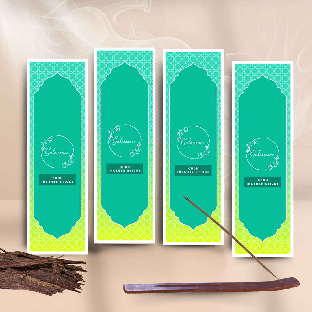 Oudh Incense Sticks With Free Incense Holder | Made from Temple Flower | Gulessence - Gulessence