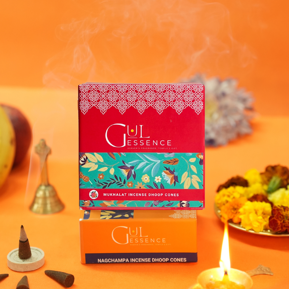 Mukhallat Dhoop Cones | Made from Temple Flower | Gulessence - Gulessence
