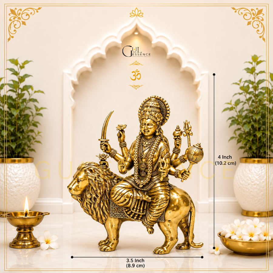 Brass Durga Devi Idol for Home & Office|Gulessence