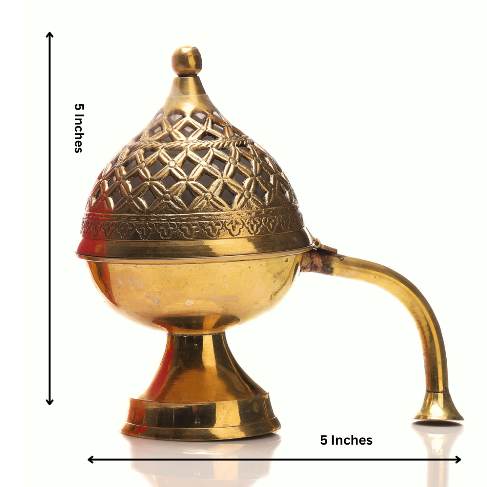 Jasmine Havan Cups & Brass Dhooni | Made from Cow dung & Temple Flower |Gulessence - Gulessence
