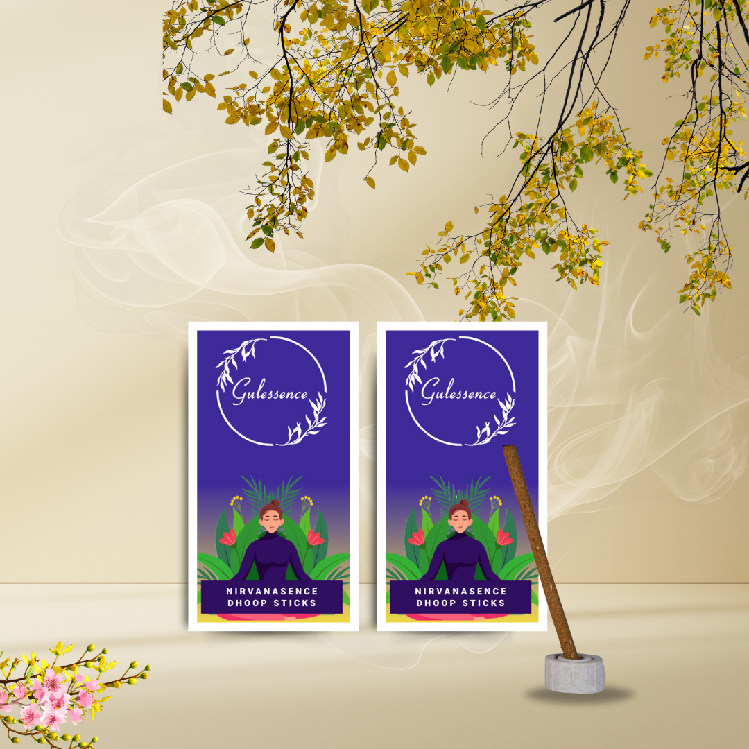 Nirvanasence Bamboo less Dhoop Sticks | Made from Temple flowers |Gulessence - Gulessence