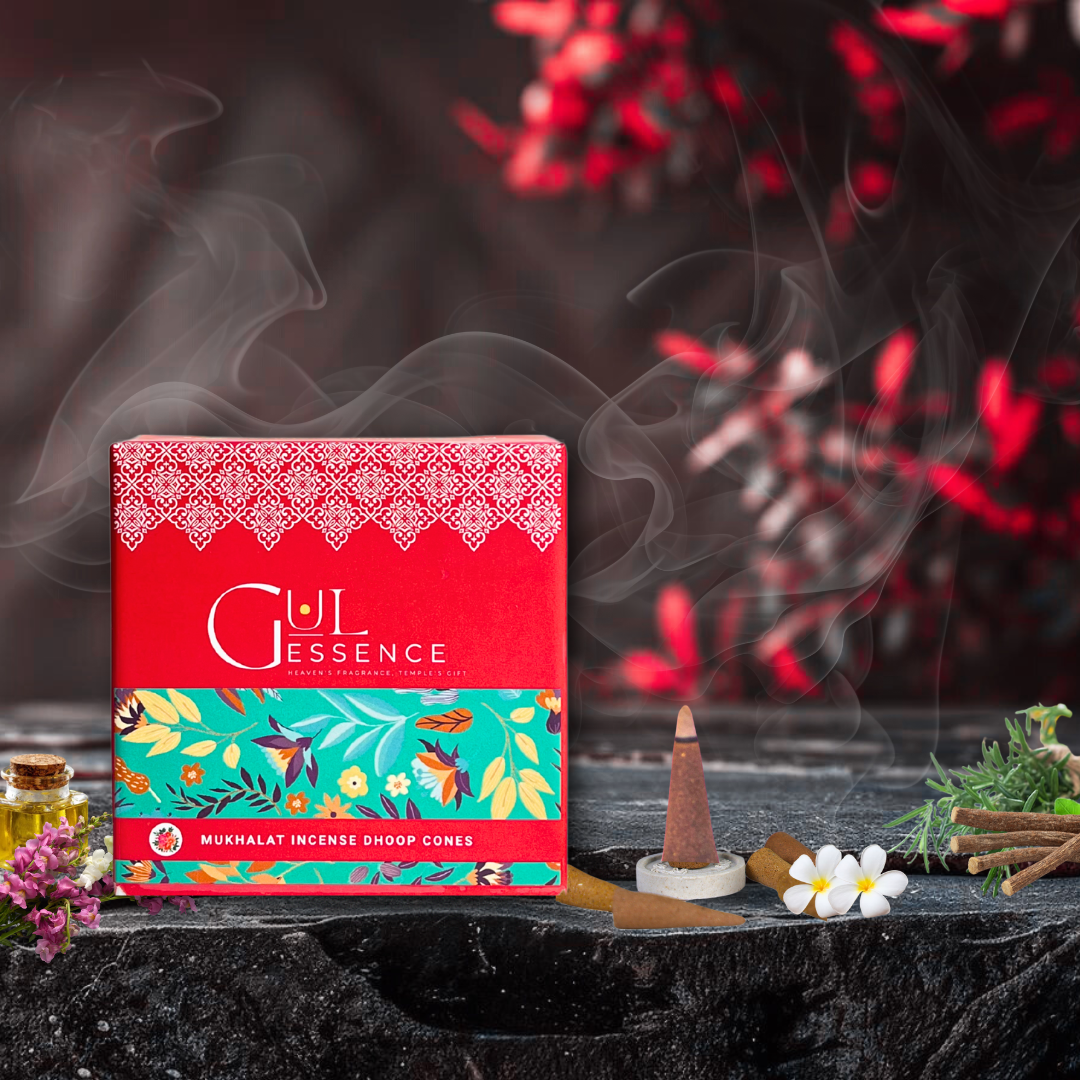 Mukhallat Dhoop Cones | Made from Temple Flower | Gulessence - Gulessence