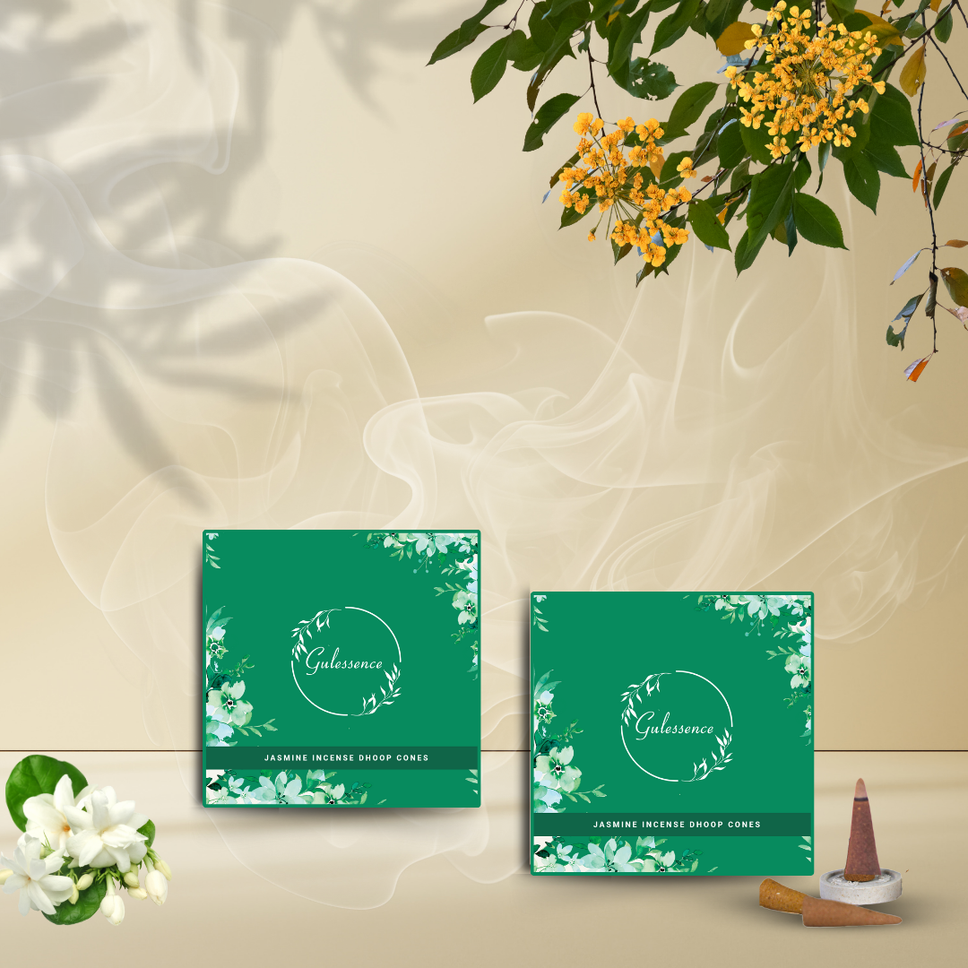 Jasmine Dhoop Cones | Made from Temple Flower | Gulessence - Gulessence
