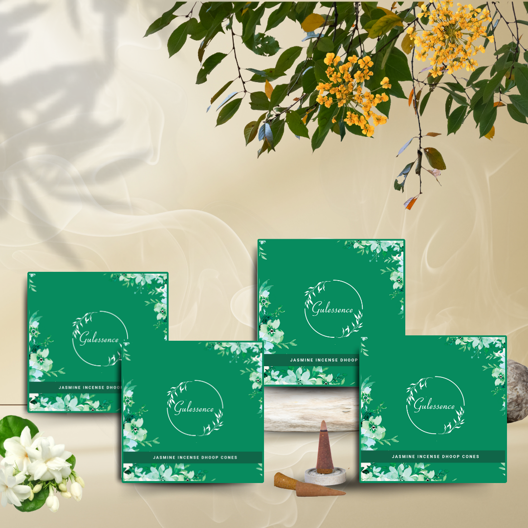 Jasmine Dhoop Cones | Made from Temple Flower | Gulessence - Gulessence