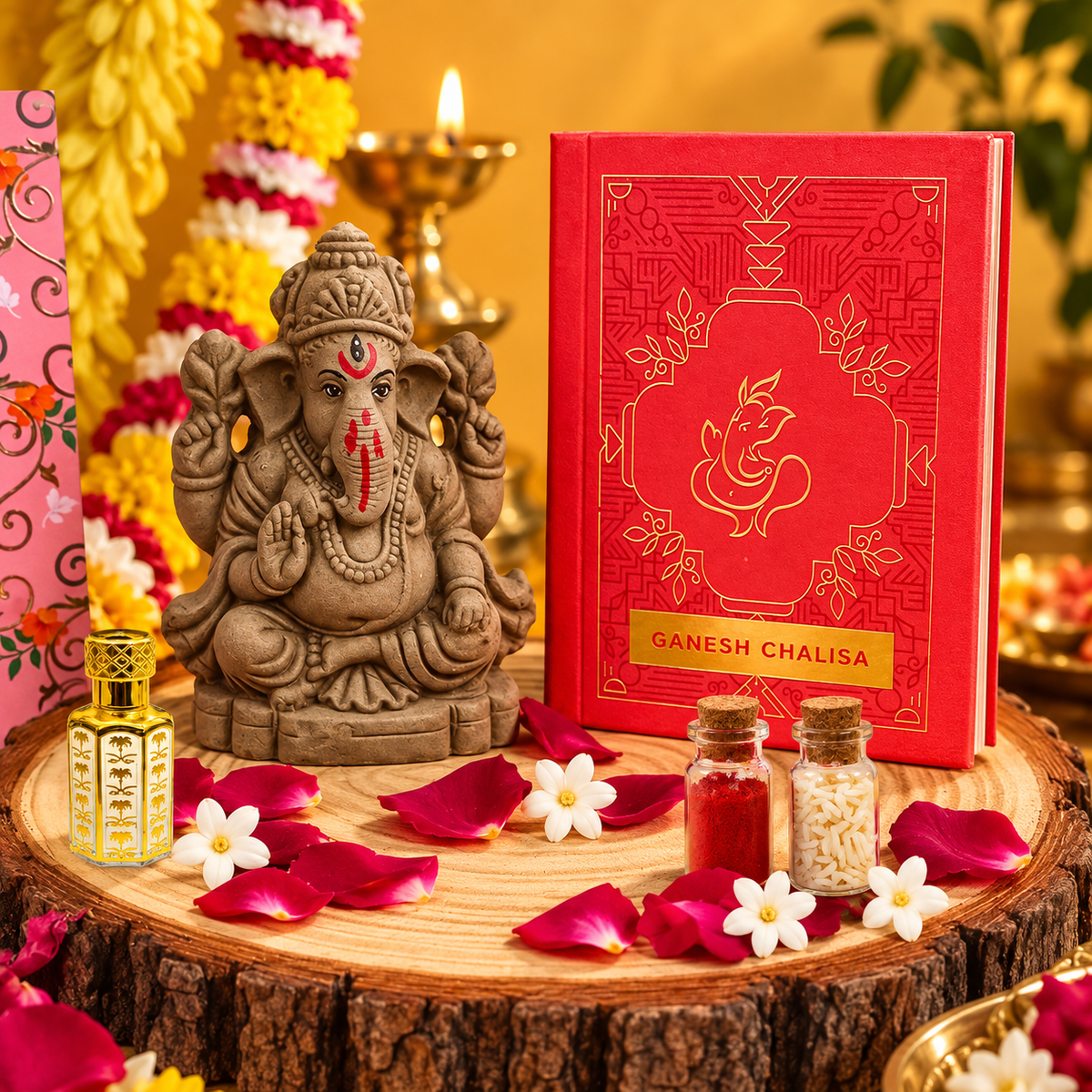 Ganesh Ji Eco Gift Set | Plantable Ganapati Puja Box Online - Gulessence