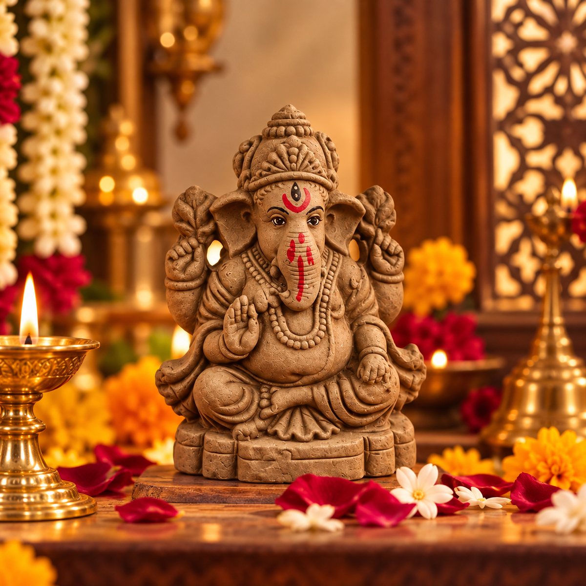 Ganesh Ji Eco Gift Set | Plantable Ganapati Puja Box Online - Gulessence