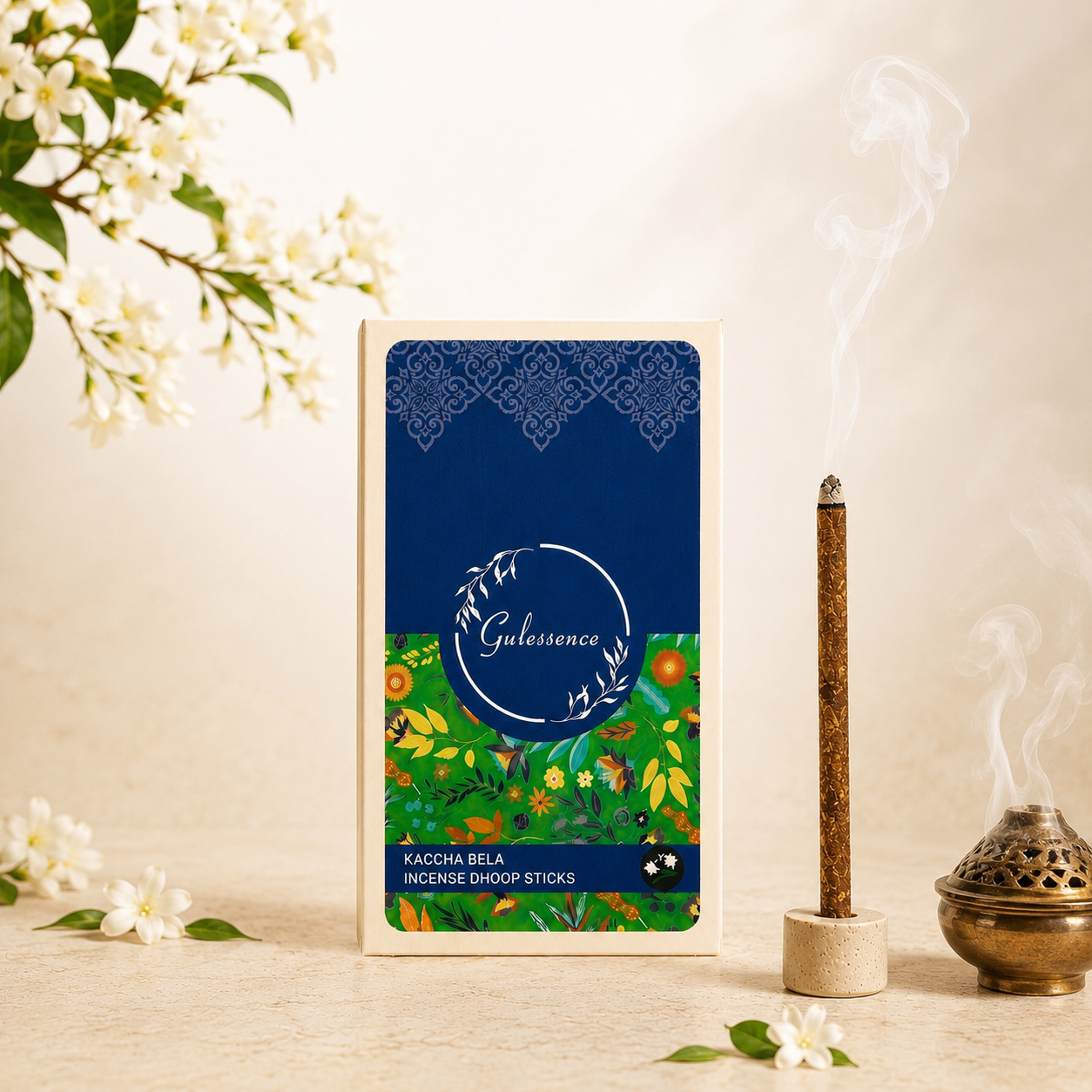 Kacha Bela Dhoop Sticks | Bambooless | Gulessence - Gulessence