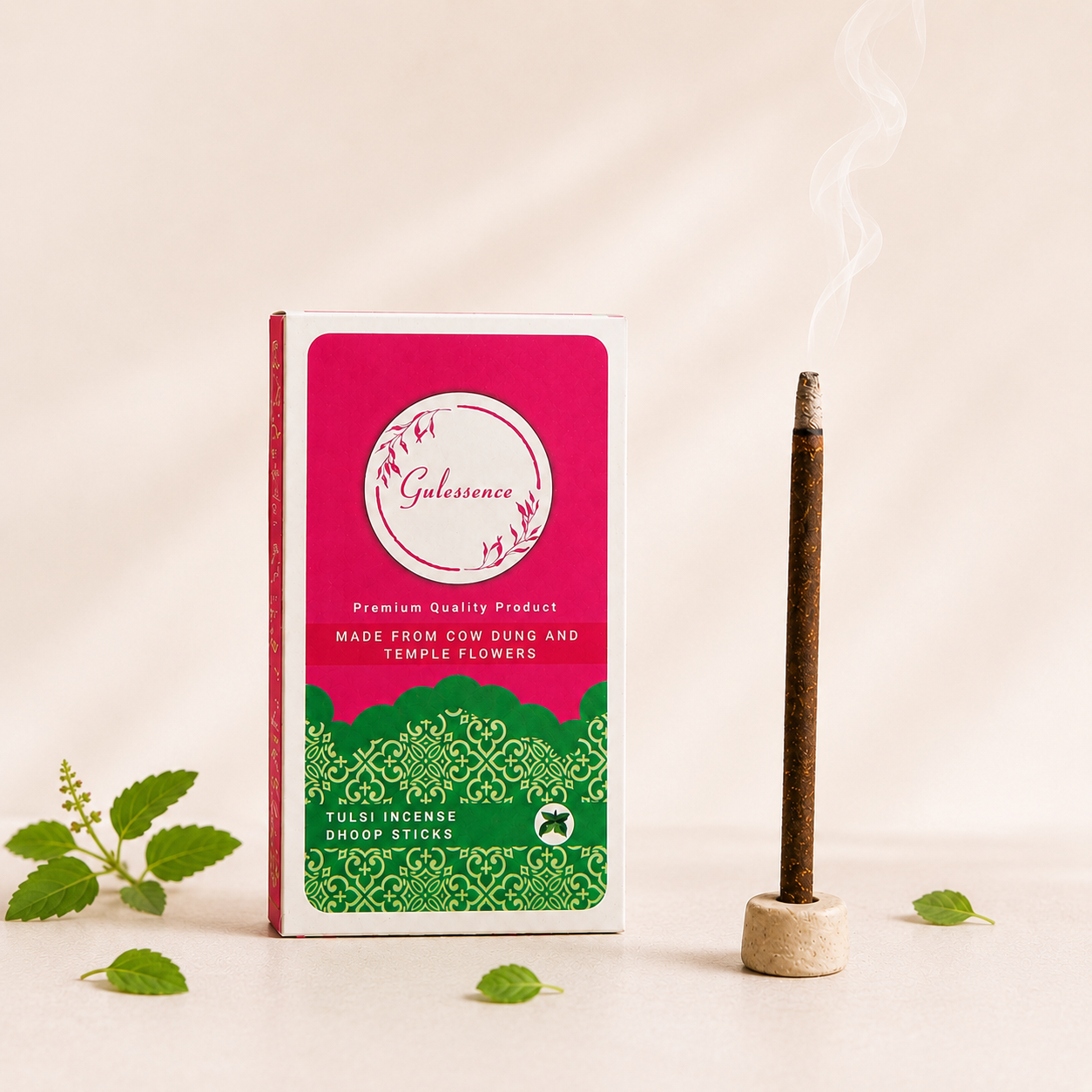 Tulsi Dhoop Sticks | Bambooless Dhoop Sticks | Gulessence - Gulessence