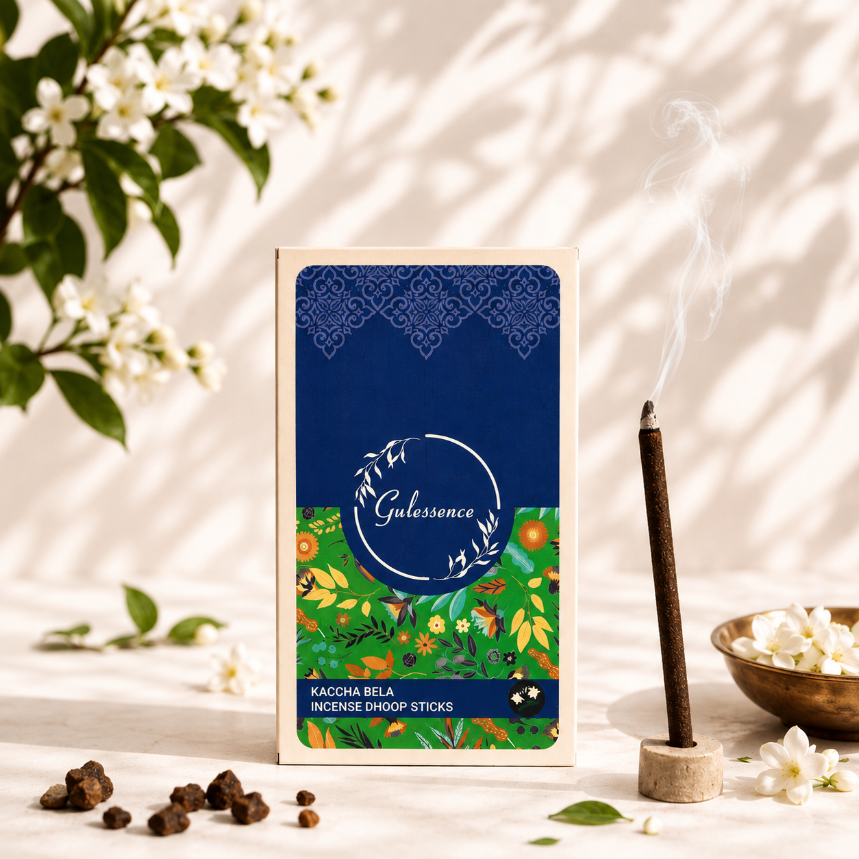 Kacha Bela Dhoop Sticks | Bambooless | Gulessence - Gulessence
