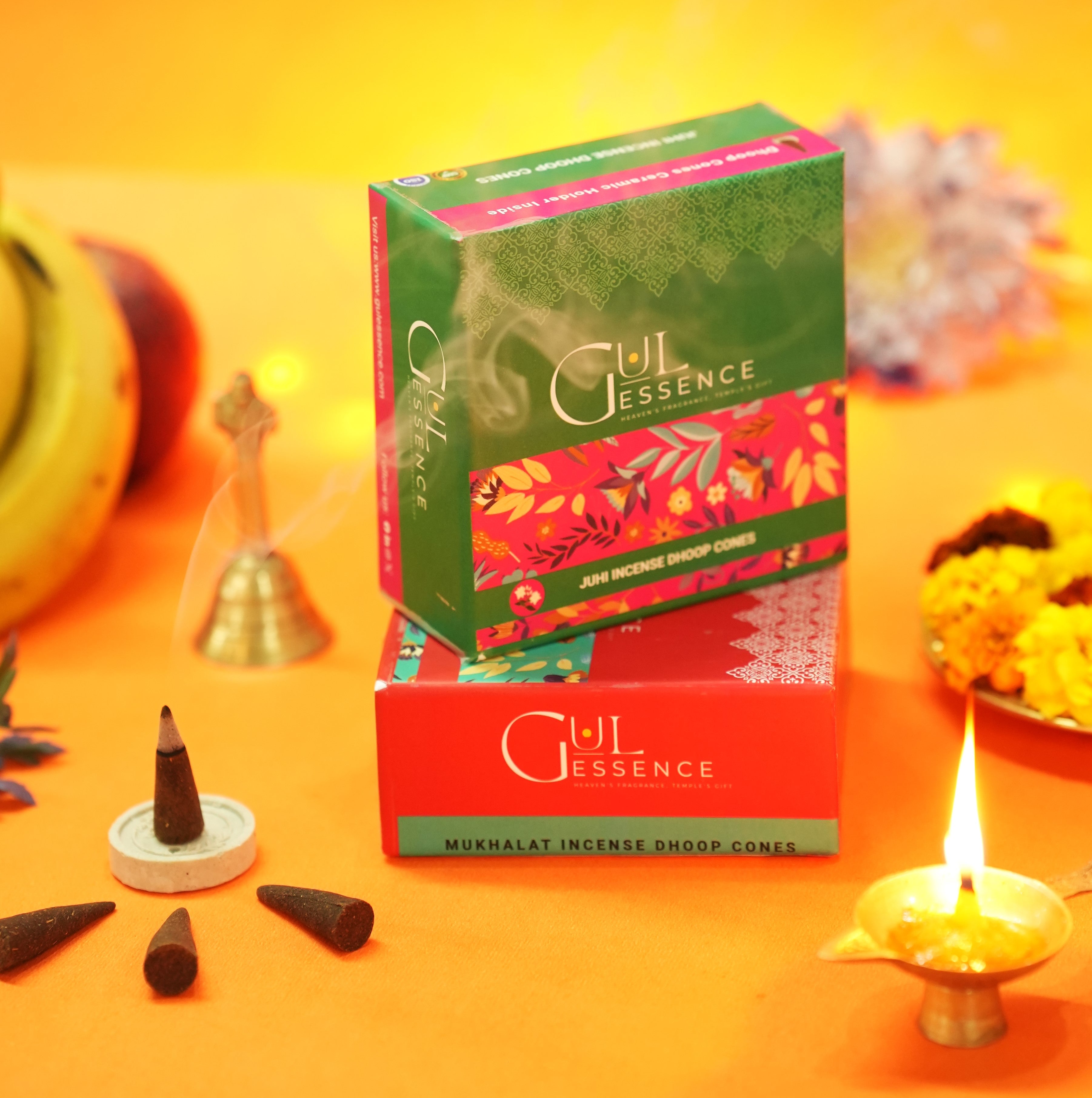 Juhi Dhoop Cones | Made from Temple Flower | Gulessence - Gulessence