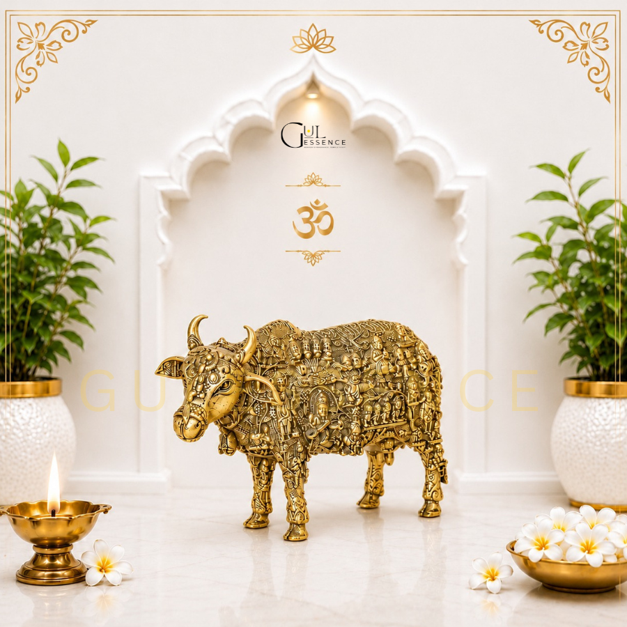 Gaumata Brass Idol for Home & Office – Vastu, Prosperity & Positivity | Gulessence