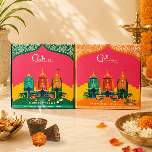 Gulessence jasmine & sandal Havan cups