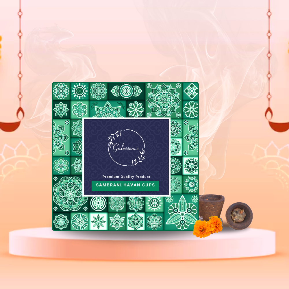 Gulessence Sambrani Havan Cups | Made from Temple Flower - Gulessence