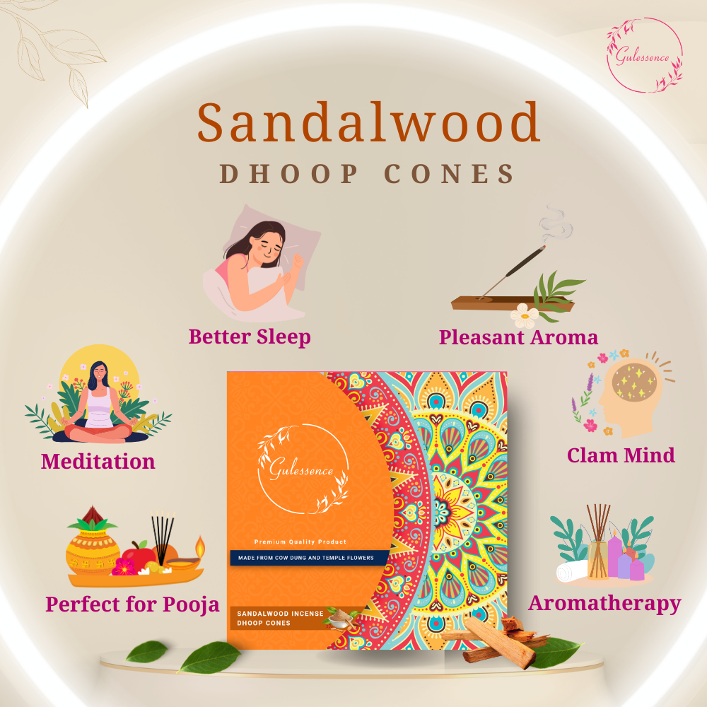 Uses of Sandalwood Dhoop Cones