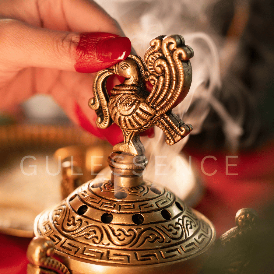 Premium Brass Dhooni | Dhooni | Gulessence - Gulessence