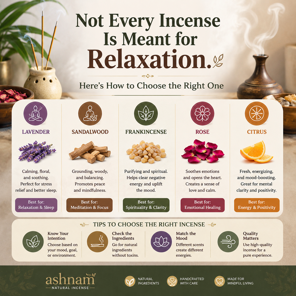 Not Every Incense Is Meant for Relaxation. Here's How to Choose the Right One