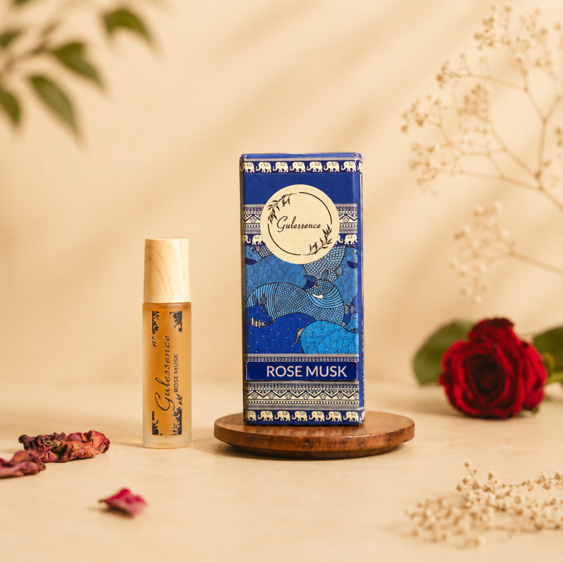 Gulessence Roll-On Attar Collection – Premium Alcohol-Free Natural Perfume Oils for Men & Women