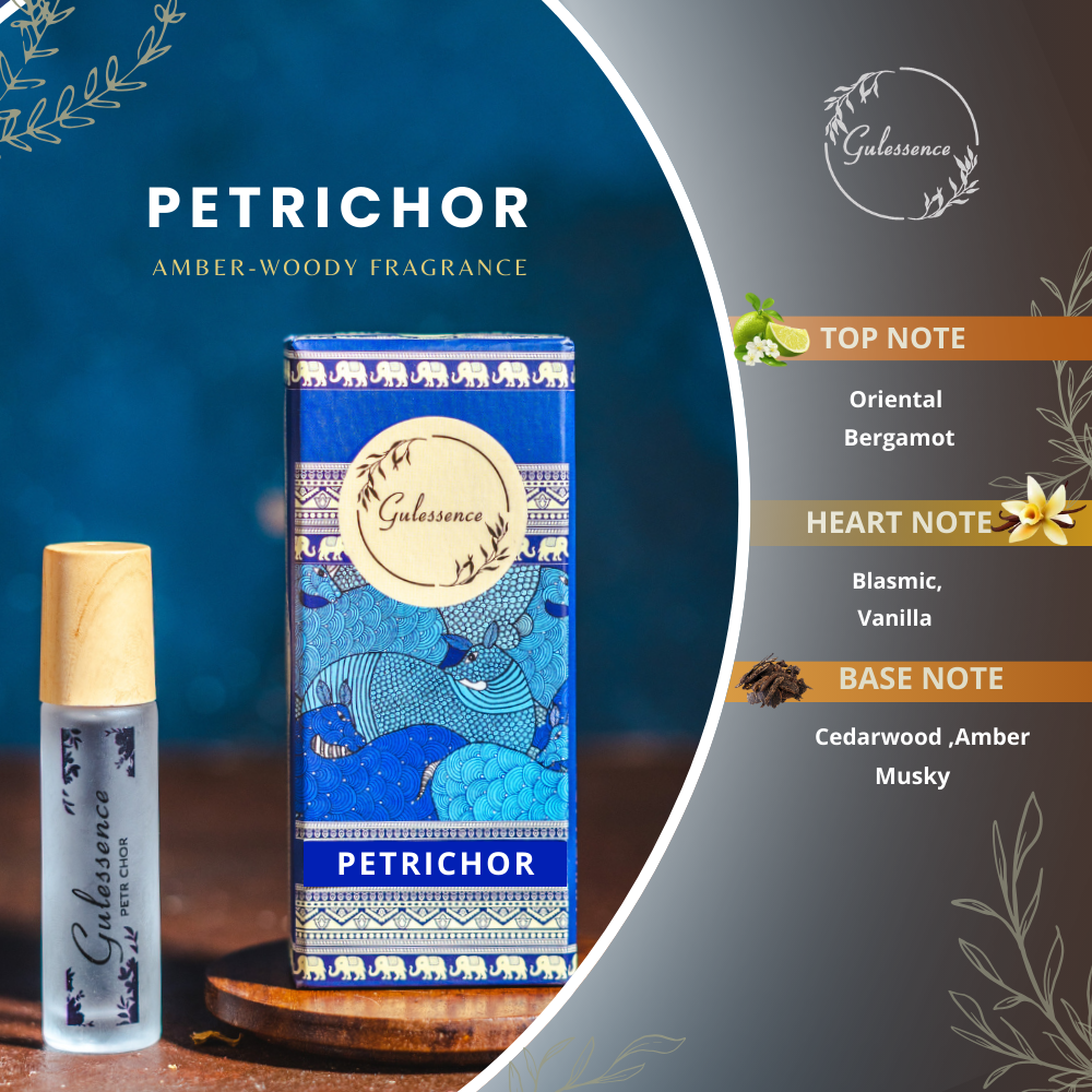 Petrichor Roll On Perfume | Roll-On Attar | Gulessence