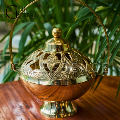 Brass Dhooni Basket style | Dhooni | Gulessence - Gulessence