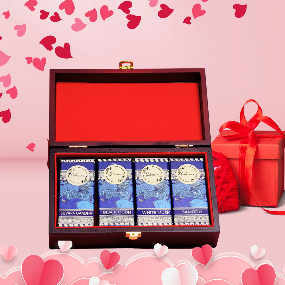 Attar Valentine Gift Box- Perfume | Roll-On Attar | Gulessence