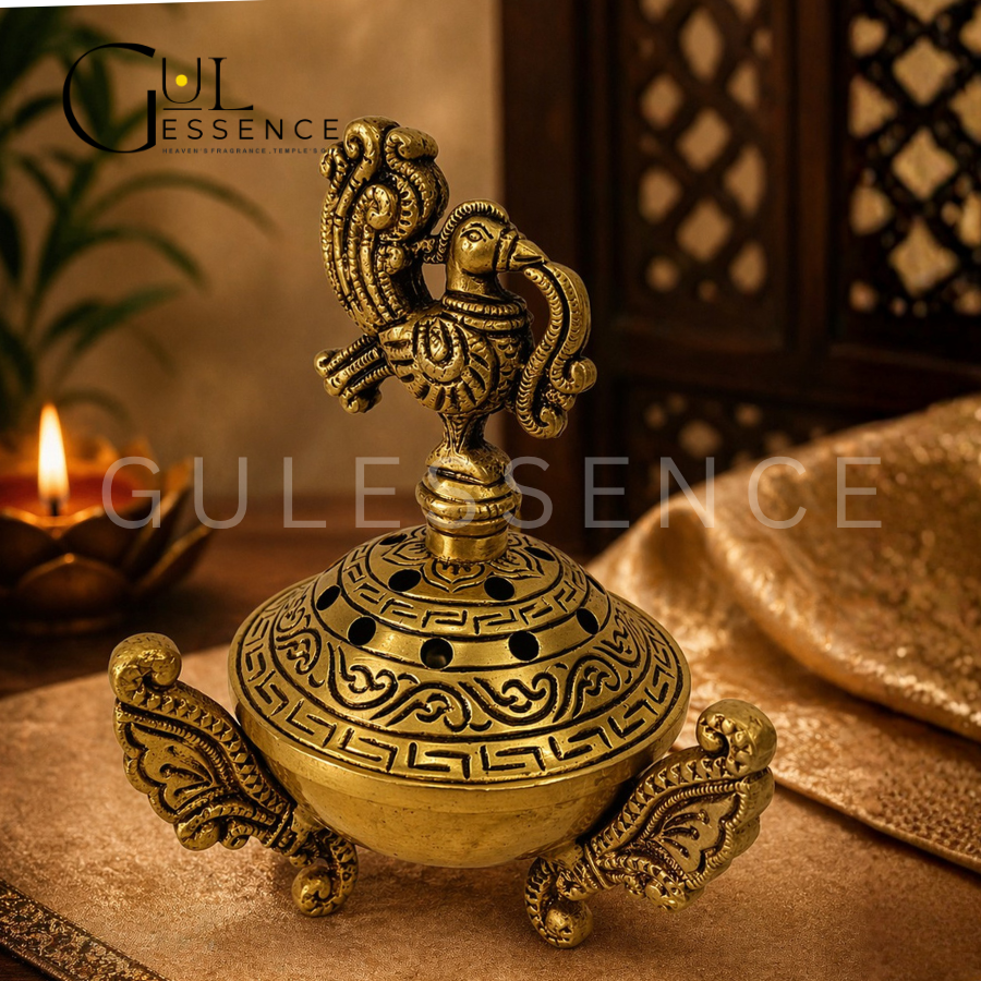 Premium Brass Dhooni | Dhooni | Gulessence - Gulessence