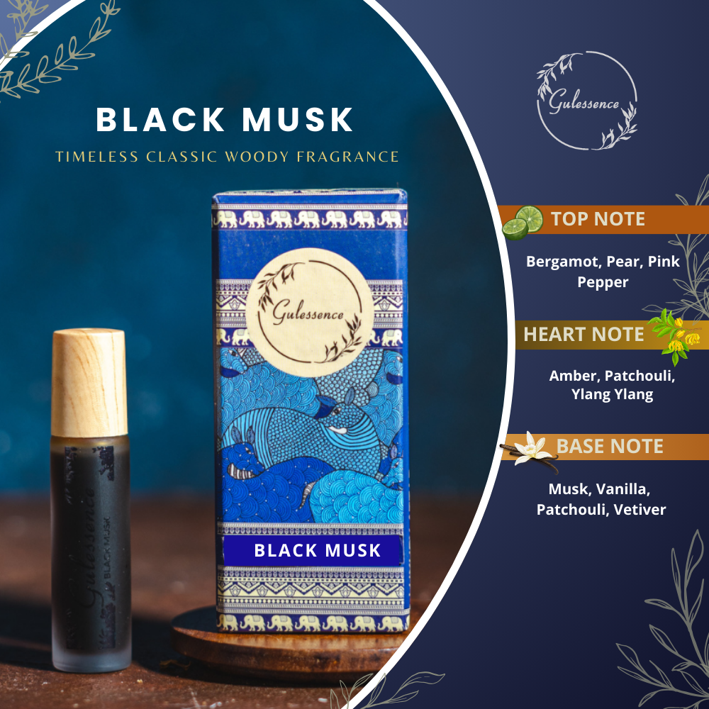 Black Musk | Roll-On Attar | Gulessence