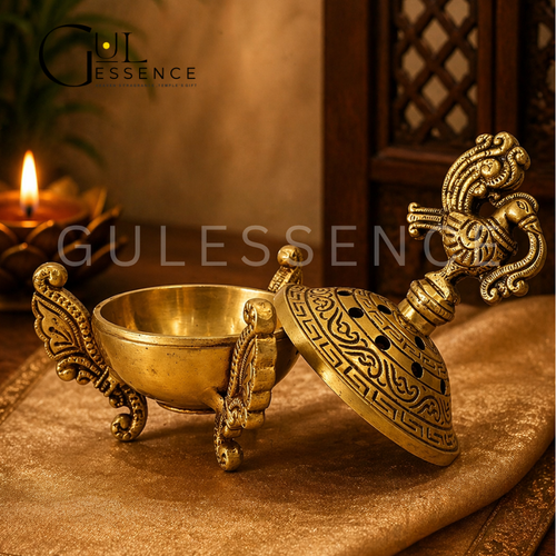Premium Brass Dhooni | Dhooni | Gulessence - Gulessence