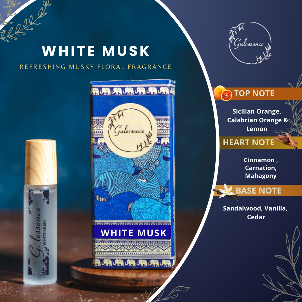 White Musk Perfume | Roll-On Attar | Gulessence