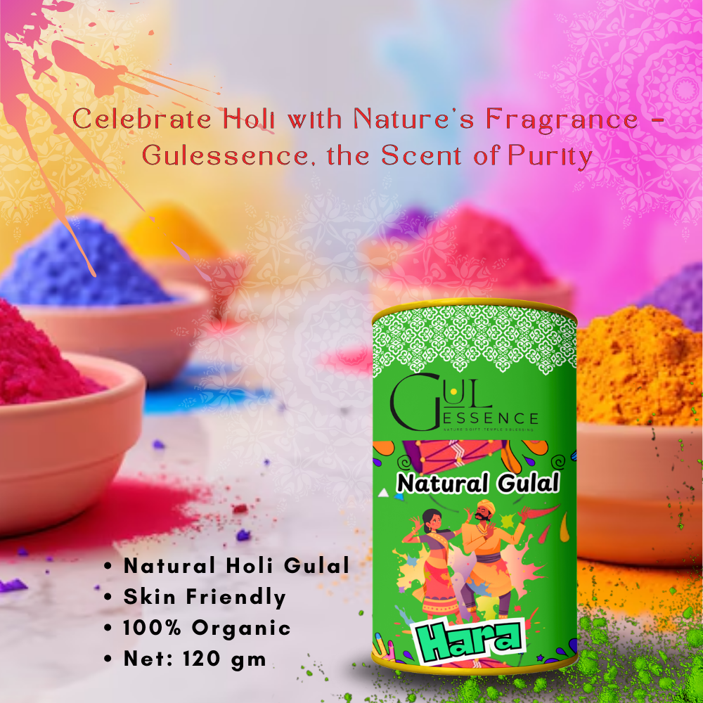 Natural Organic Holi Colours -Hara | Gulessence Holi Collection - Gulessence