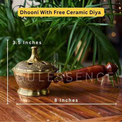 Brass Dhoop Dhooni| Dhooni | Gulessence - Gulessence
