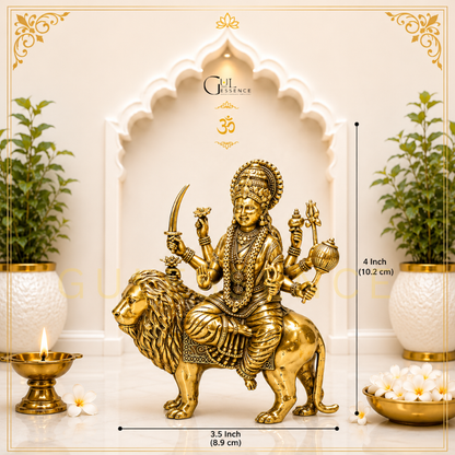 Brass Durga Devi Idol for Home &amp; Office|Gulessence