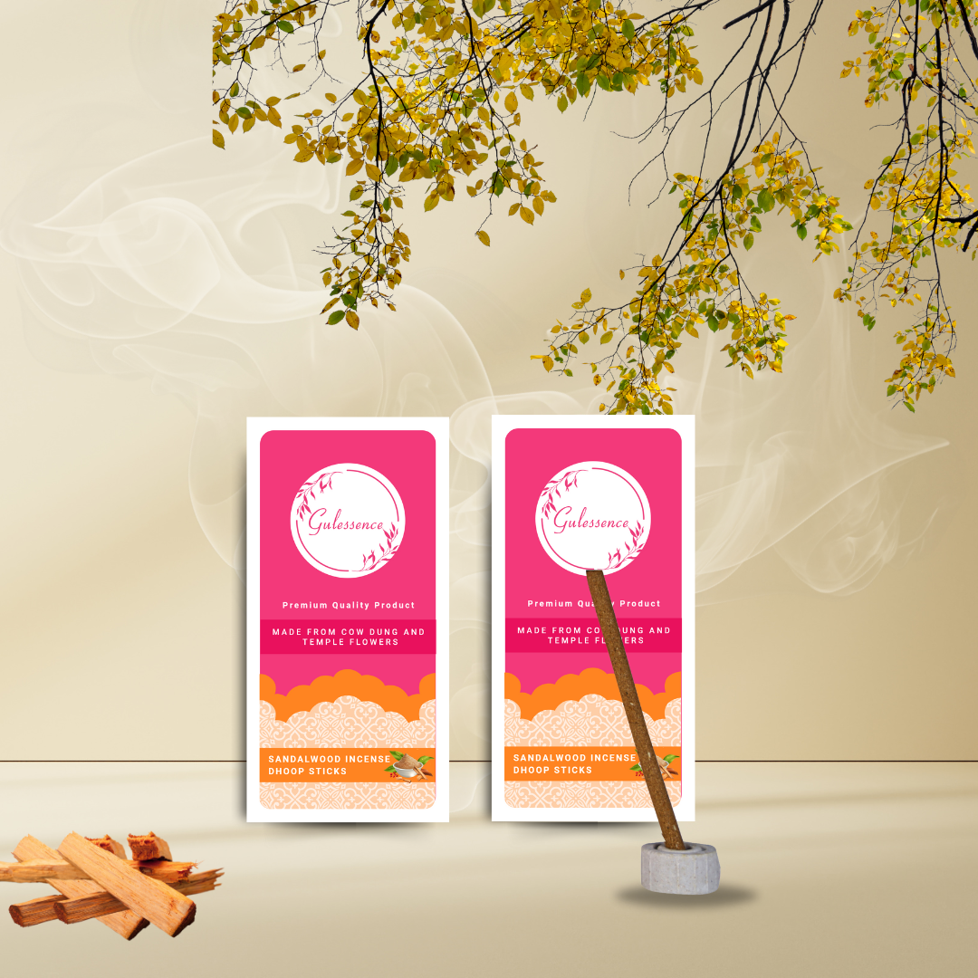 Sandalwood Dhoop Sticks | Bamboo less Dhoop Sticks | Gulessence