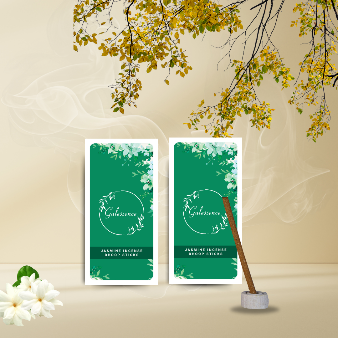 Jasmine Bamboo Less Dhoop Sticks | Made from Temple Flower | Gulessence