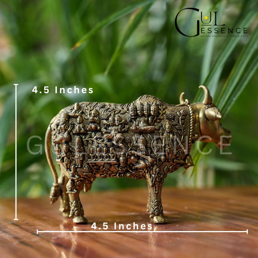 Gaumata Brass Idol for Home &amp; Office – Vastu, Prosperity &amp; Positivity | Gulessence - Gulessence