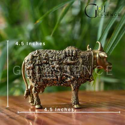 Gaumata Brass Idol for Home &amp; Office – Vastu, Prosperity &amp; Positivity | Gulessence - Gulessence