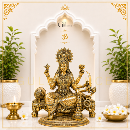 Goddess Laxmi Ji Brass Idol for Home &amp; Office – Vastu &amp; Prosperity Guide | Gulessence