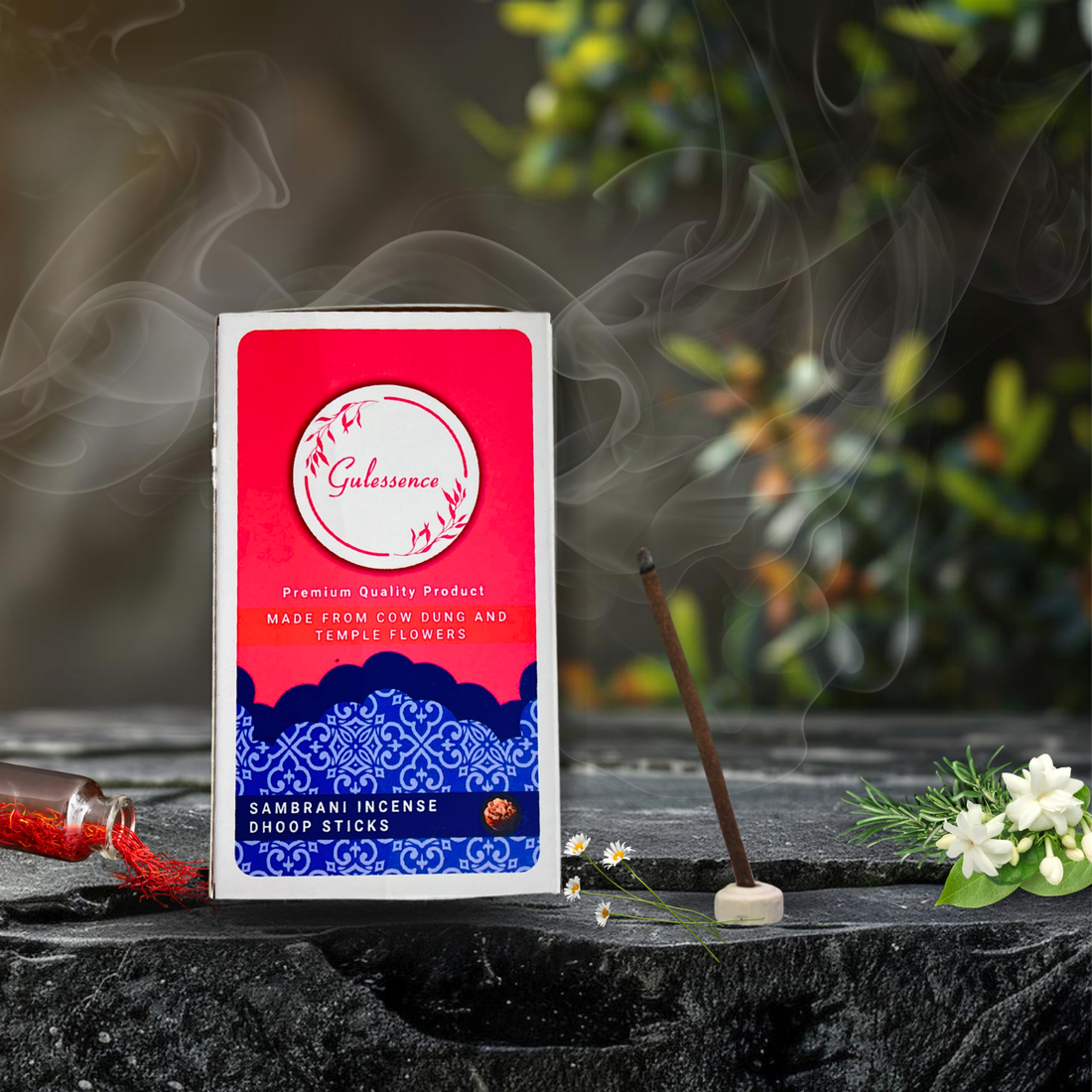 Sambrani Dhoop Sticks | Bamboo less Dhoop Sticks | Gulessence - Gulessence