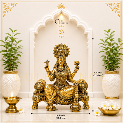 Goddess Laxmi Ji Brass Idol for Home &amp; Office – Vastu &amp; Prosperity Guide | Gulessence