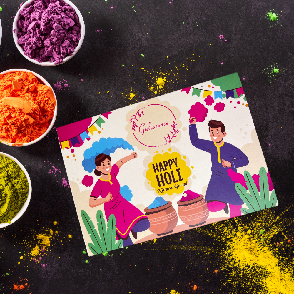 Natural Organic Holi Colours | Gulessence Holi Gift Box