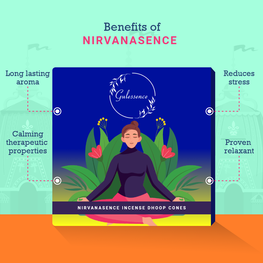 Nirvanasence Dhoop Cones | Made from Temple Flower | Gulessence - Gulessence