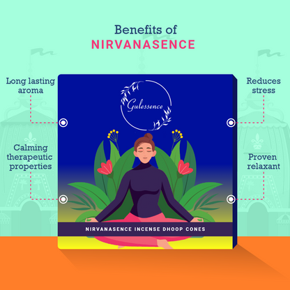 Nirvanasence Dhoop Cones | Made from Temple Flower | Gulessence - Gulessence