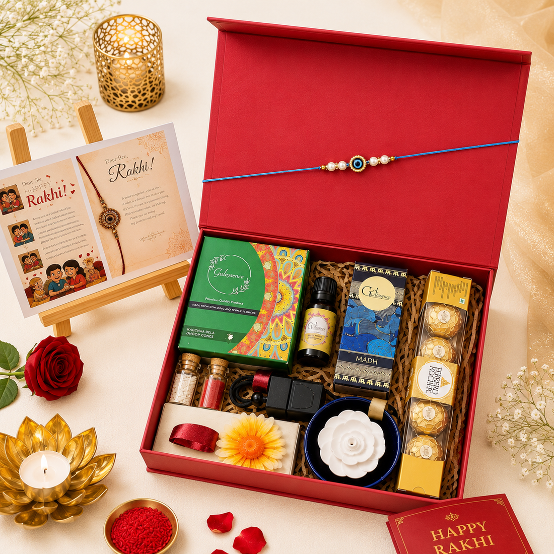 Premium Rakhi Gift Box for Brother |Gulessence