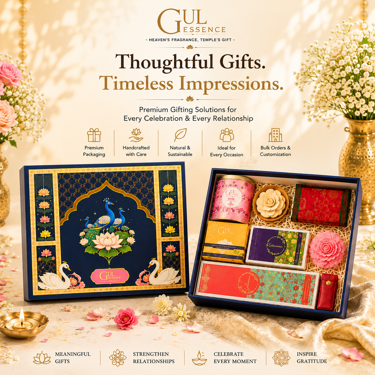 Corporate · Wedding · Festive Gifting —gulessence -organic handcrfted gifts 
