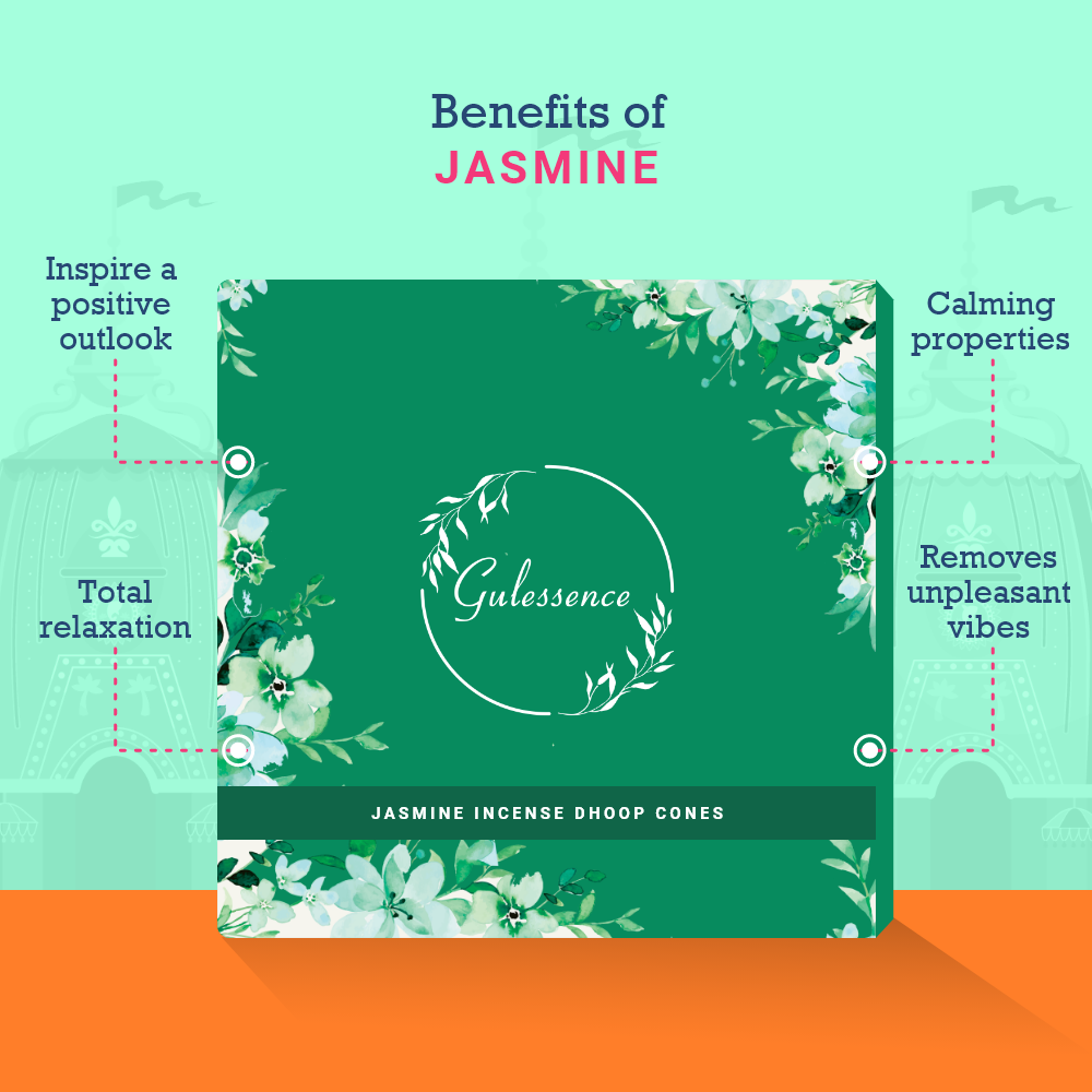 Jasmine Dhoop Cones | Made from Temple Flower | Gulessence - Gulessence