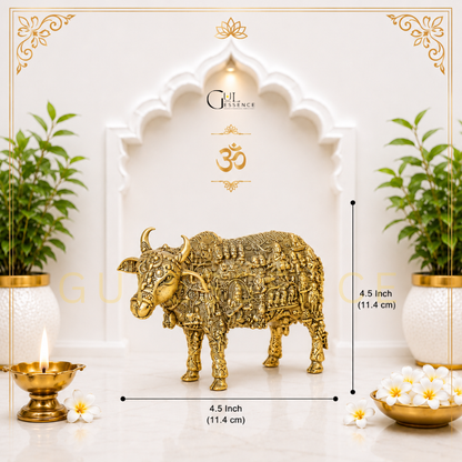 Gaumata Brass Idol for Home &amp; Office – Vastu, Prosperity &amp; Positivity | Gulessence