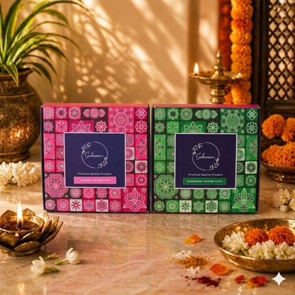 Gulessence Sambrani , Guggal Havan Cups | Pack of 2 - Gulessence
