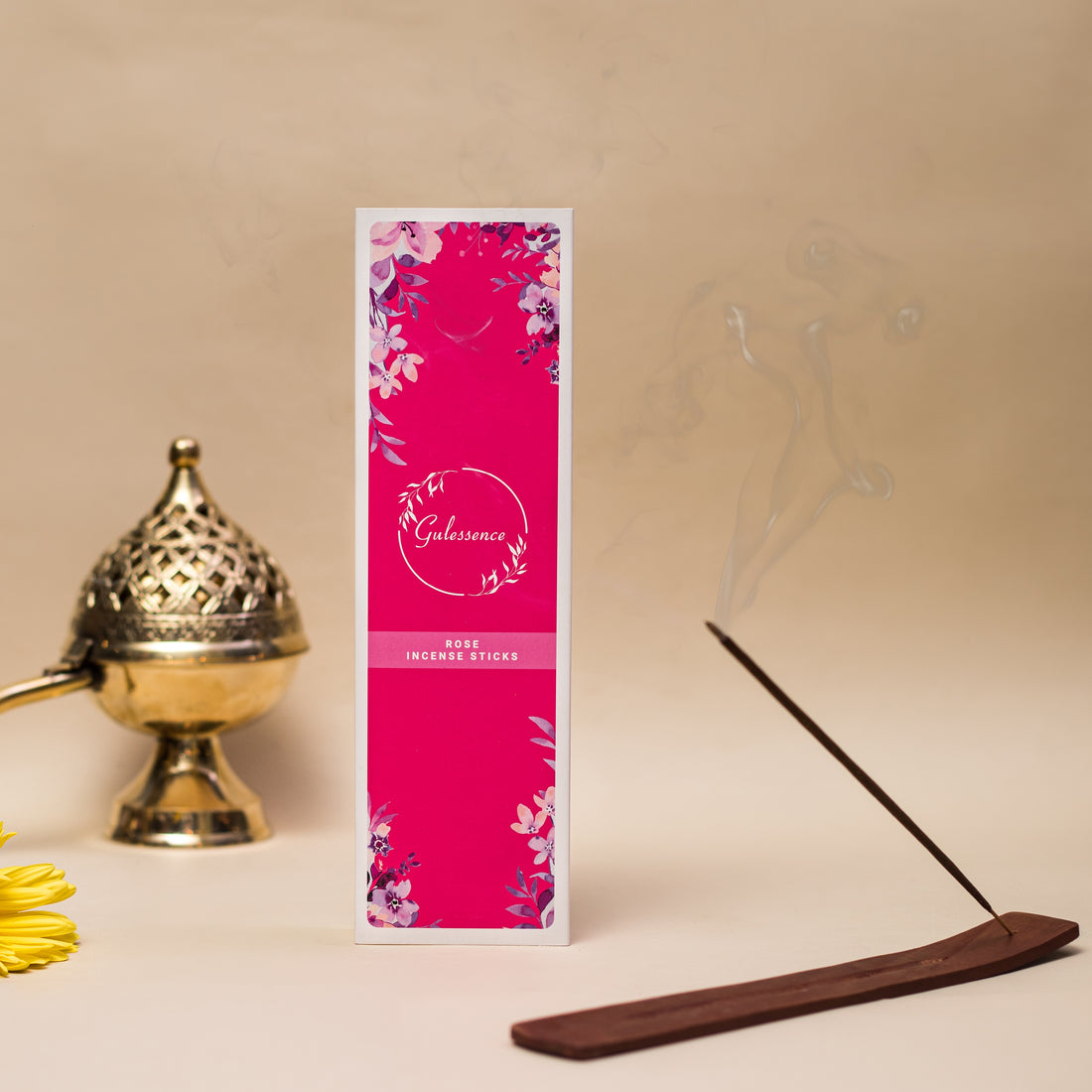 Rose Incense Sticks | Made from Temple Flower | Gulessence - Gulessence