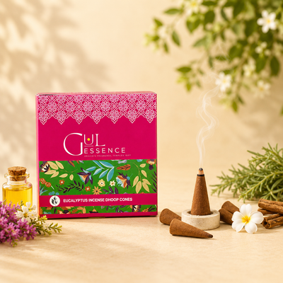 Eucalyptus Dhoop Cones | Made from Temple Flower | Gulessence